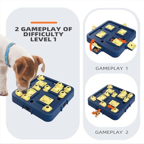 KADTC Interactive Dog Chess Puzzle Toy – 3-in-1 Treat Puzzles Game & Boredom Buster Puppy Enrichment Toys for Brain Stimulation (Small/Medium/Large Dogs)