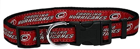 NHL Carolina Hurricanes Collar for Dogs & Cats, Medium. - Adjustable, Cute & Stylish! The Ultimate Hockey Fan Collar!