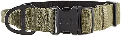 KONG Ultra Durable Padded Comfort Handle Dog Collar (Medium, Green)