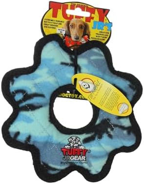 TUFFY® : Gear Ring Dog Toy: Ultra Durable Plush Toy with Multiple Layers & Reinforced Seams, Washable and Floats, Original Construction