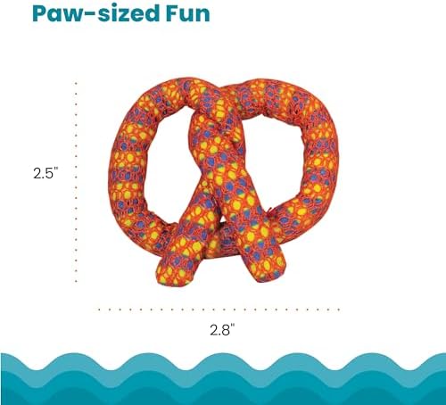Catstages Catnip Plaque Away Pretzel Interactive Cat Dental Chew Toy, 2.8"