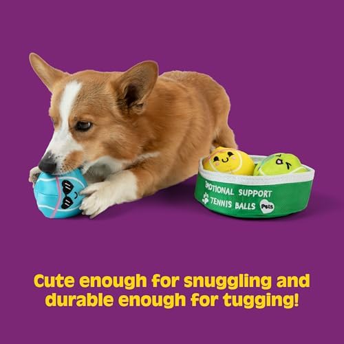 WHAT DO YOU MEME? Emotional Support Pet Tennis Ball Dog Toy by Relatable