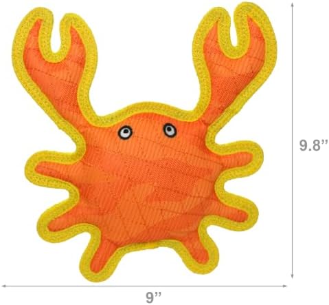 Tuffy® - DuraForce® 3 Pack Crab, Duck and Lizard Plush Dog Toys