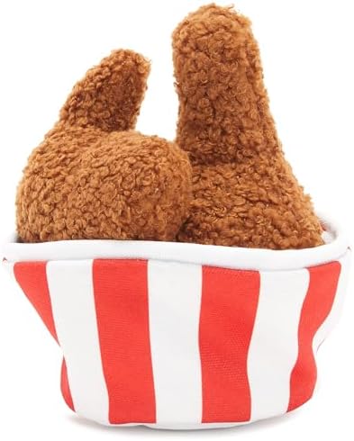 BarkBox Bucket O' Fried Licken 2-in-1 Interactive Plush Dog Toy