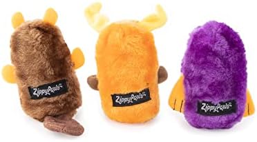 ZippyPaws Squeakie Buddies No Stuffing Dog Toys to Keep Them Busy - Pack