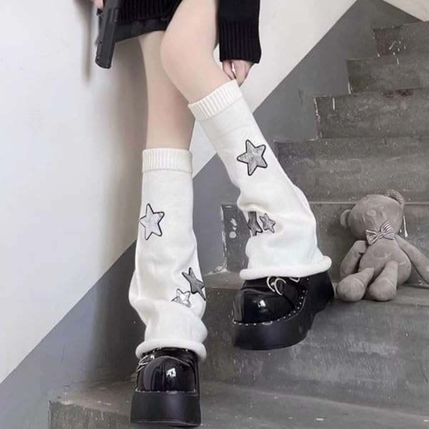 Sexybody Women's Leg Warmers Fashion Knit Warmers Long Socks Cute Y2K Kawaii Japanese Lolita Harajuku Accessories for Girls