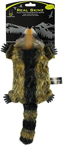 Hyper Pet Real Skinz Raccoon Plush Dog Toy