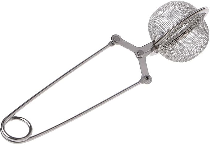 Silver Mesh Strainer Snap Ball Loose Leaf Tea Infuser Stainless Steel Secure Locking Tea Filter Tea Strainers and Filters