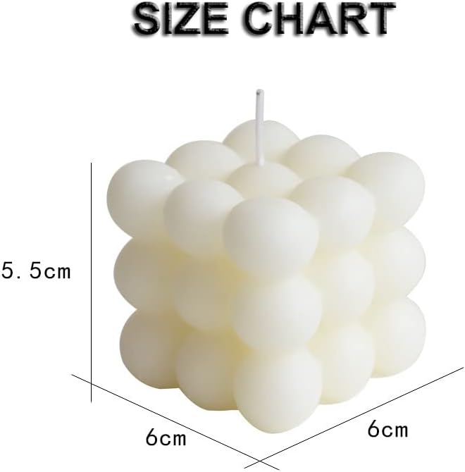 2PCS Bubble Candle White Aromatherapy