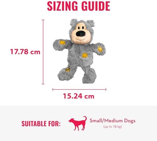 KONG Wild Knots Bear, Knotted Rope Plush Toy, for Small/Medium Dogs
