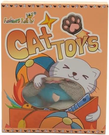 Fashion's Talk Cat Mice Toy 18-Pack Plush Catnip-Filled Mice Toys for Indoor Cats - Realistic Design, 9 Assorted Colors, 2 of Each, Value Pack
