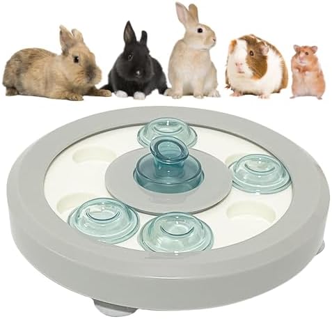 kathson Rabbit Enrichment Toys Bunny Foraging Toy Small Animal Treat Dispenser Hamster Puzzle Feeder Guinea Pig Interactive Toys Mental Stimulation for Ferret Chinchila Cat Dog