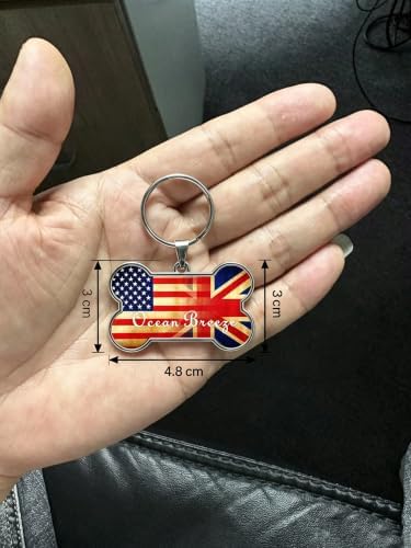HSIAHOU Custom Pet ID Tags, Personalized Dog Tag Cat Tag(EU-US)