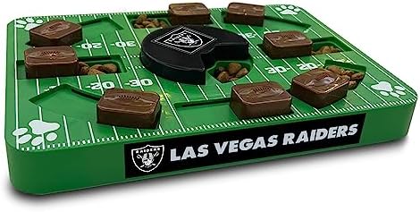 Pets First NFL LAS Vegas Raiders Puzzle Toy, Puzzle Treat Dog Toy, Interactive Dog Treat Toy, Dog Puzzle