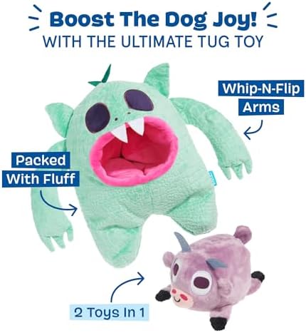 BarkBox Barbara Chupacabara Dog Toy - Multi-Part - for Medium to Large Dogs