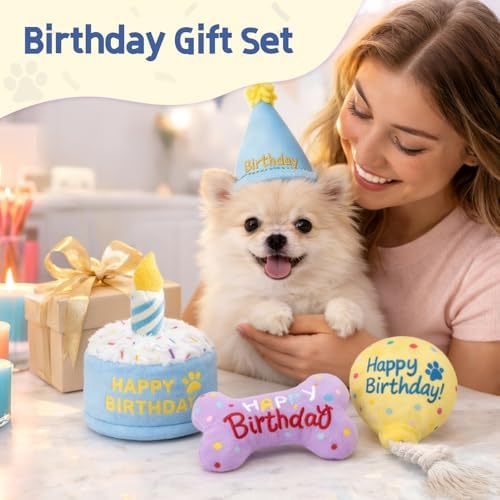 3-Pack Dog Birthday Toys