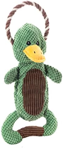 Outward Hound Scrunch Bunch Duck Interactive Plush Squeaky Dog Tug Toy