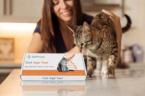 Cat Age Test - At-Home DNA Methylation Mouth Swab Test Kit for Age Estimate | At Home Mouth Swab Kit to Estimate Your Cat's Age, Birthday, Life Stage & Health Insights, Results in 4 to 6 Weeks
