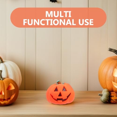 POPETPOP 2 Pcs Dog Pumpkin Chew Toys: Rubber Dog Squeaky Molar Toys for Puppy Playing&Amp;Teeth Clean - Halloween Pet Supplies