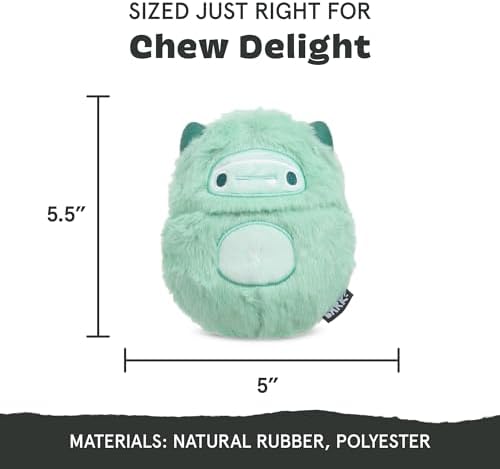 BarkBox Aurora Beast Super Chewer Dog Toy for Aggressive Chewers, Durable Natural Rubber with Soft Exterior Built for Tough Play and Long-Lasting Fun