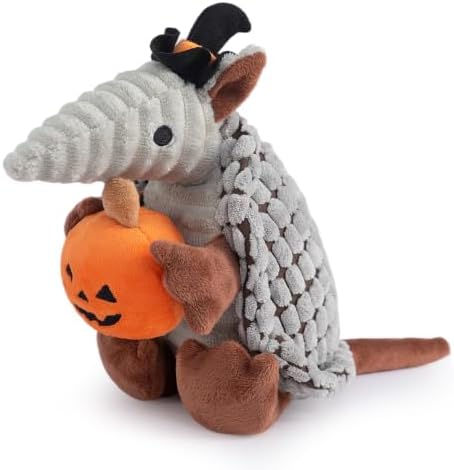Hollypet Armadillo Squeaky Puppy Dog Toys for Small Medium Dogs, Halloween