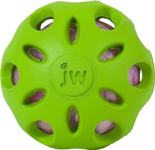 Petmate Crackle Heads Crunchy Chew Fetch Toy for Dogs, Medium 3in