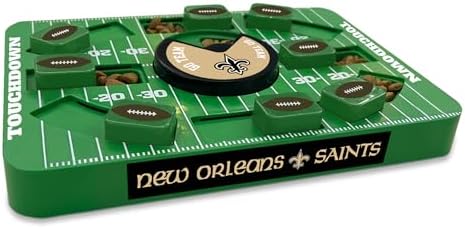 Pets First NFL NEW Orleans Saints Large Puzzle Toy, Dog Puzzle Treat Toy, New Large Size, Interactive Dog Treat Toy, Dog Slow Feeding Toy