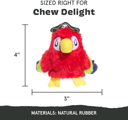 BarkBox Captain Parrot Super Chewer - 2-in-1 - Toy for Large Dogs