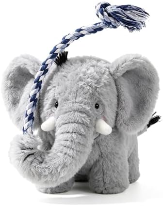 Yilia Fun Knotty Crocodile Dog Chew Toy for Interactive Play (Elephant)
