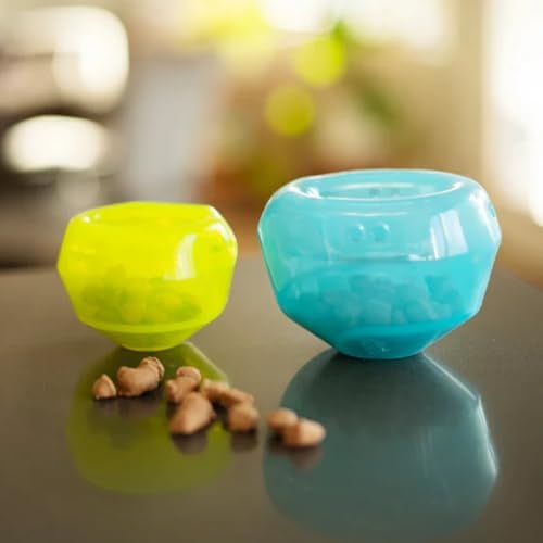 Messy Mutts Stuff n Wobble Ball, 3.9 Inch, Treat Toy, Green