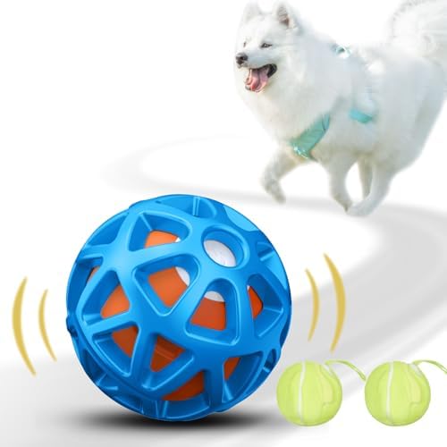 seagi Interactive Dog Toy, Motion-Activated Bouncing Vibrating Dog Ball