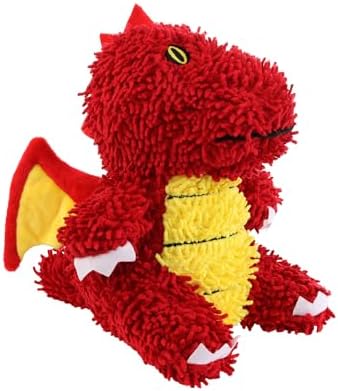 MIGHTY Tuffy Microfiber Medium Ball Dragon Dog Toy