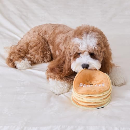 CHEWFFON Pancake Dog Snuffle Toy, Layered Treat Hiding Enrichment Game