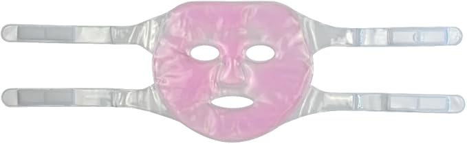 SportEmblema Ice Face Mask - Cooling Gel Face Mask for Puffy Eyes & Headache Relief, Hot Cold Therapy Compress for Facial Skincare, Post Laser Treatment, Sinus Pressure & Migraine, Reusable