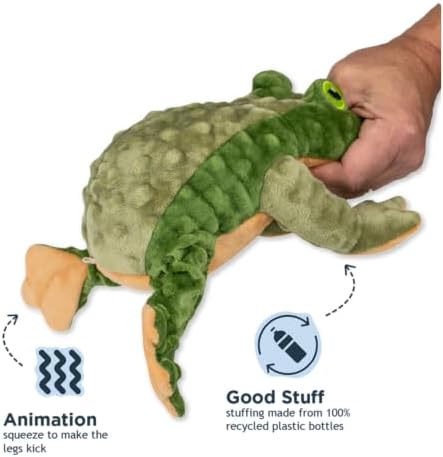 Tall Tails Plush Animated Moving Toy for Dogs, Frog