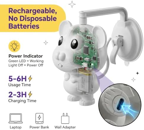 Interactive Cat Toys for Indoor Cats - Electric Flying Bird Feather Teaser, USB Rechargeable Automatic Kitten Toy, Durable & Safe Pet Exercise Toy