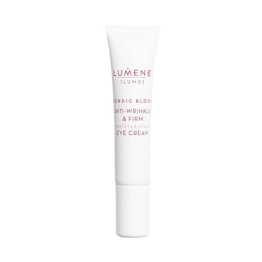 Lumene Anti Wrinkle & Firm Moisturizing Eye Cream - Skin Firming & Hydrating Nordic Berry Pre-Retinol Eye Cream for Dark Circles + Under Eye Bags - Vegan for Wrinkles & Fine Lines (.50z)