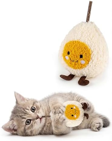 Cat Plush Toy [6000mg A+ Natural Catnip & Silvervine] with Teething Stick
