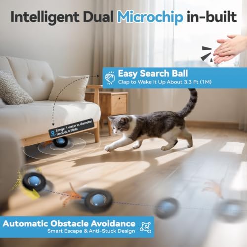 Interactive Cat Toy Ball-Automatic Motion Activated Moving Ball Toys