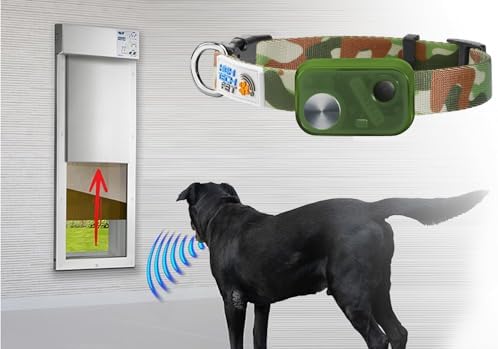 MS-5® Econ Series Automatic Pet Door Collar. Tested & Certified, Complies with Power Pet Door Performance Warranty - Value Priced Dependable Performance - Waterproof - Rugged - USA Support (Camo)