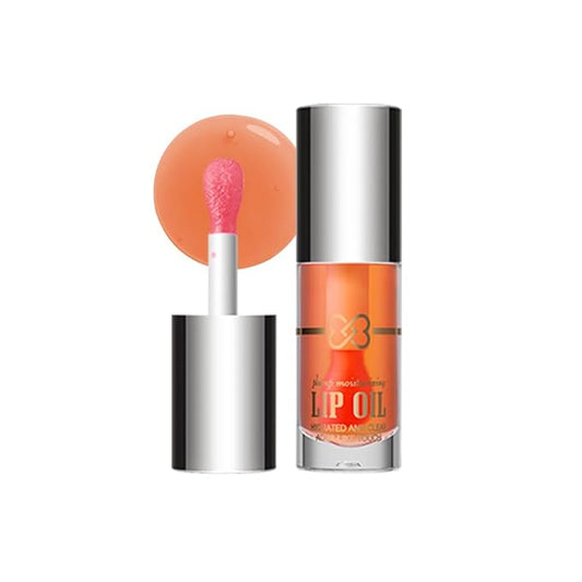 Hydrating Lip Oil, Nourishing Lip Lacquer with Non-Sticky Formula, Color Changing, 0.35 Ounce (4#, 1 Count (Pack of 1))