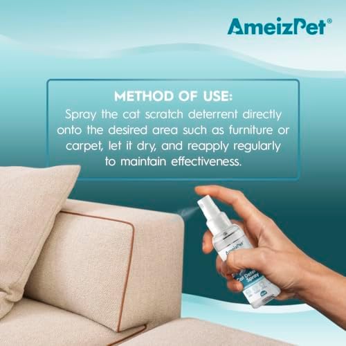 AmeizPet Cat Scratching Deterrent Spray, 1.69 fl oz (50 ml)