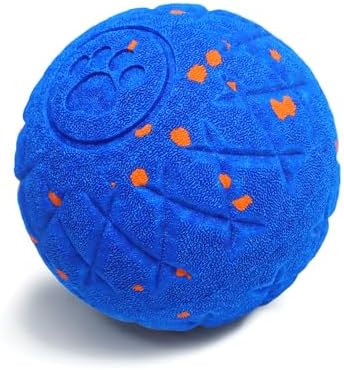 SCHITEC Interactive Dog Toy Ball - Automatic Bouncing, Rolling & Vibrating Motorized Ball for Medium Large Dogs, Rechargeable Self-Moving Electronic Pet Toy for Boredom & Indoor Chase(Blue)