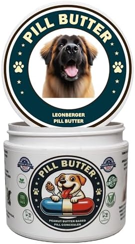 Peanut Butter Dog Pill Wrap - Leonberger Label