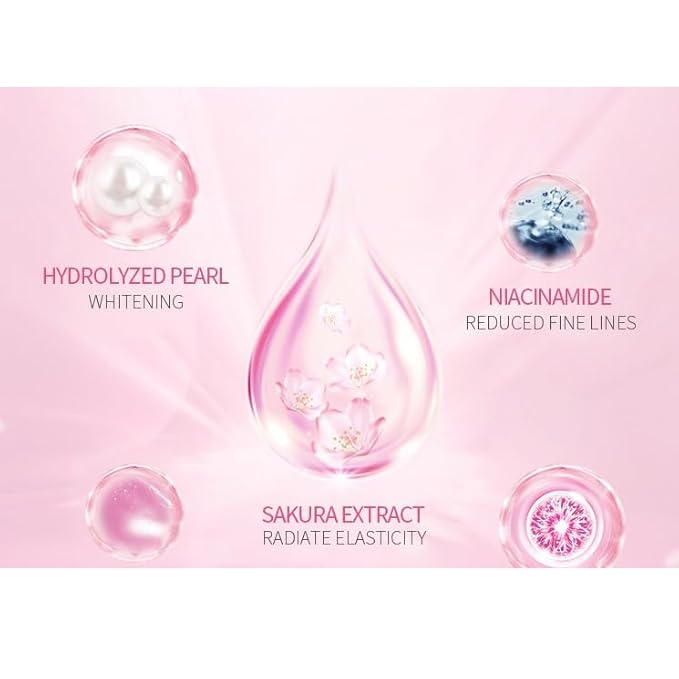 1 Box Sakura Eye Mask Soothing Lifting Firming Moisturizing Firming Eye Mask, 70g / 50 Pieces