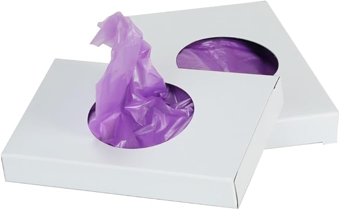 Universal Feminine Disposal Bags for Menstrual Care Products- 10 Pack- Purple- 30ct Refill Box- for Disposal of Tampons, Pads, Hygiene Products