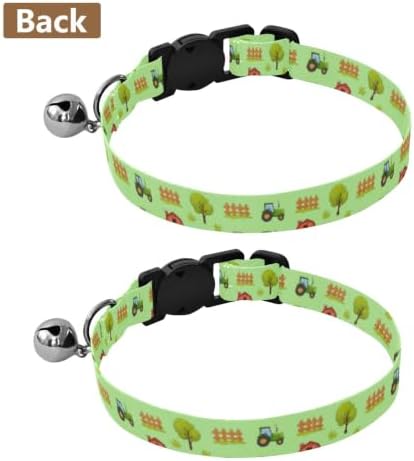 Cute Cartoon Cows Soft Cat Collar, 2 Pack Kitten Collar with Bell