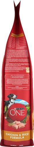 Purina ONE Chicken & Rice Formula Dry Dog Food, 8 lb Bag | High protein dog food with a microbiome balance and SmartBlend of ingredients like prebiotic fiber for gut and immune support