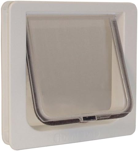 IDEAL PET PRODUCTS SINCE 1979 Perfect Pet Cat Flap Door with 4 way Lock Pet Door, 6 1/4 x 6 1/4" Flap Size