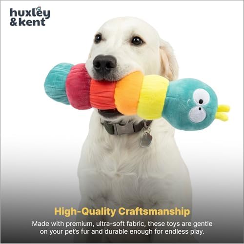 Huxley & Kent Fetchies Plush Dog Toy, Caterpillar, Small